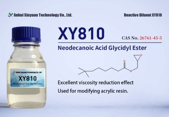 Ester glicydowy kwasu neodekanowego XY810, CAS 26761-45-5, odpowiednik Cardura E10P, terc-węglan glicydylu, numer WE 247-979-2, Wzór chemiczny C13H24O3, 2,3-epoksypropylu neodekanian